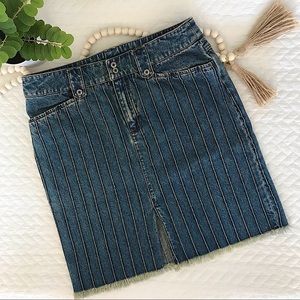 Vintage Ralph Lauren Medium Wash Denim Skirt Size 4